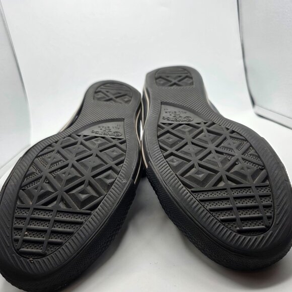 Converse All Star Leather Hi Top Mens Size 11 Black Casual Sneakers Athletic - Picture 12 of 15